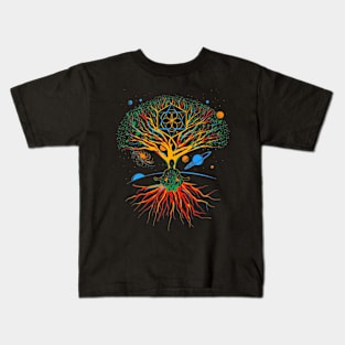 manifestation colorful tree Kids T-Shirt